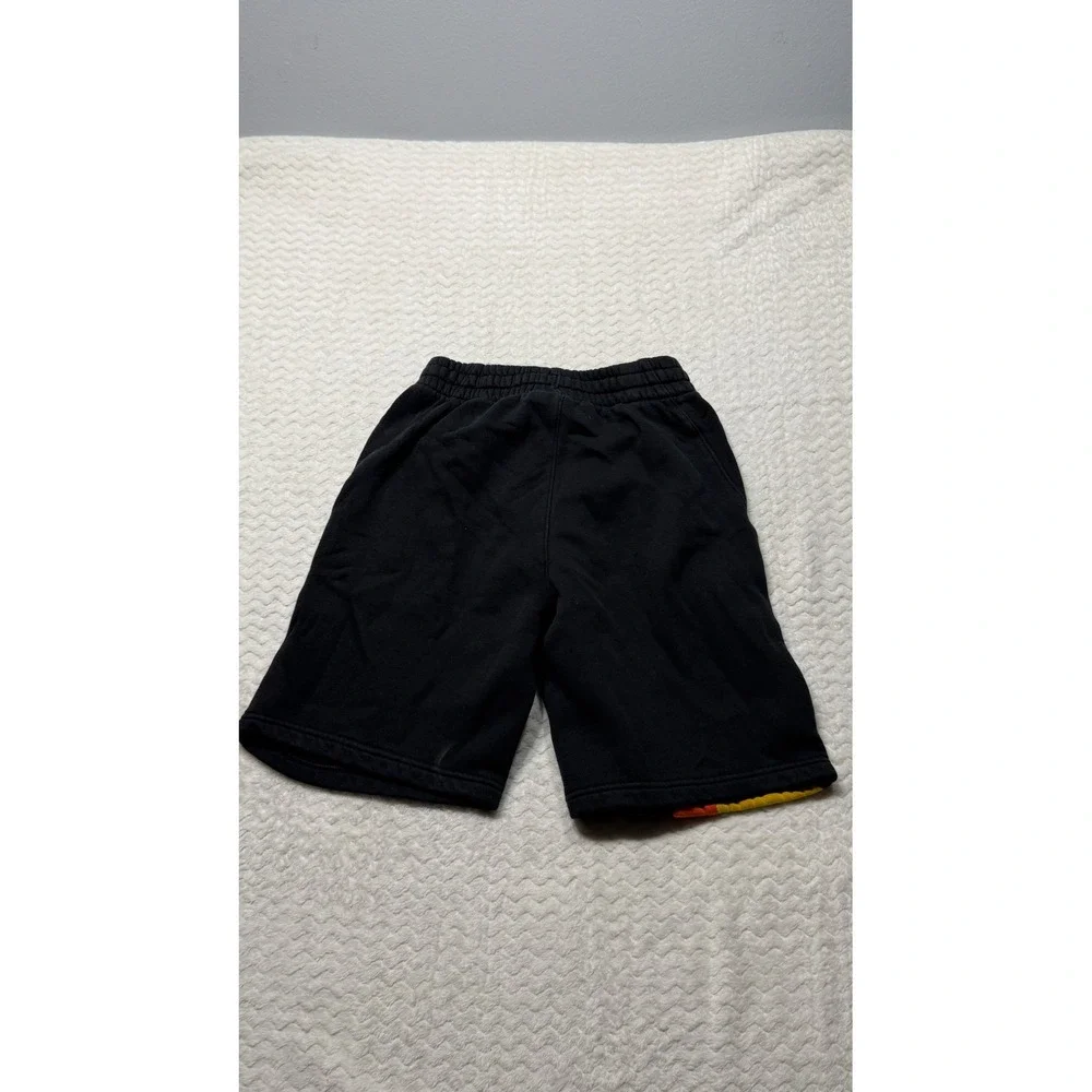 Nike Kids Roswell Rayguns Fleece Shorts Black Yellow Orange Size L Large